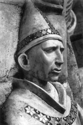 Pope Clement IV, ca. 1274, served 1265-1268, by Pietro Oderisi, fl. 1260-1280, San Francesco Viterbo